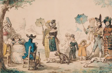 Promenade op de Champs-Elysees, 1811